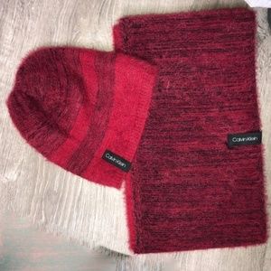 Calvin Klein Hat & Infiniti Scarf 2 pc Set NWT